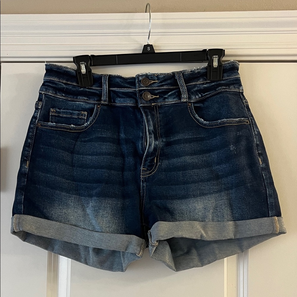 Zenana Outfitters Dark Blue Jean Shorts
